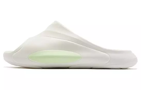 Шлепанцы Omelette мужские белый/зеленый Qiaodan