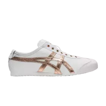 Шлепанцы Onitsuka Tiger Mexico 66 Slip-On White Rose Gold, белый