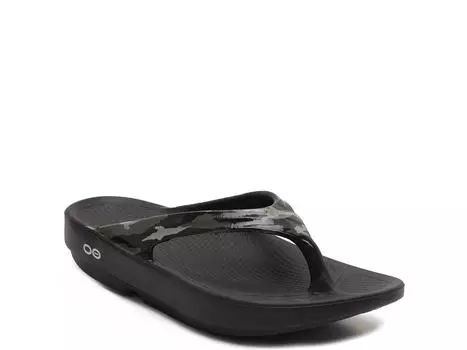 Шлепанцы OOFOS Oolala, зеленый / черный