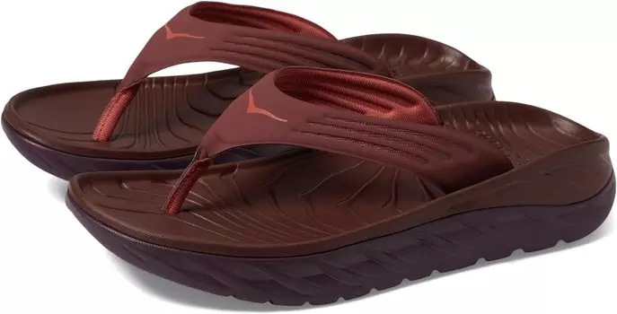 Шлепанцы Ora Recovery Flip Hoka, цвет Spice/Raisin