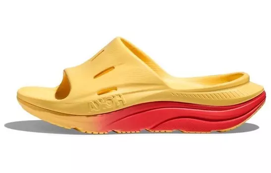 Шлепанцы Ora Recovery Slide 3 унисекс желтые/красные Hoka One One