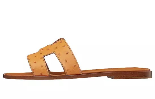 Шлепанцы Oran женские коричневые Hermes