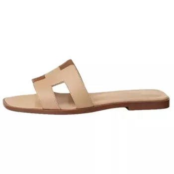 Шлепанцы Oran женские светло-коричневые Hermes