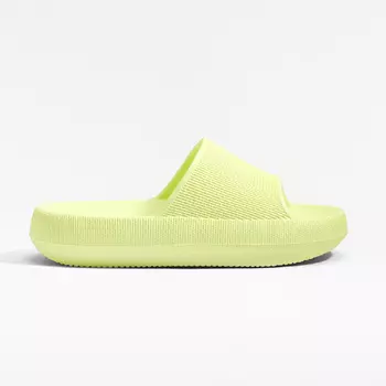 Шлепанцы Oysho Flatform, ярко-желтый