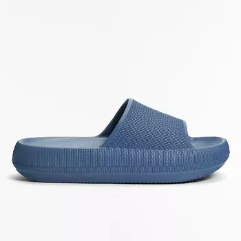 Шлепанцы Oysho Flatform, синий