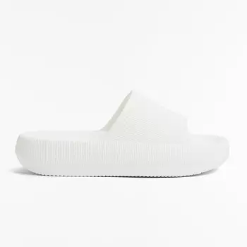 Шлепанцы Oysho Flatform, светло-бежевый