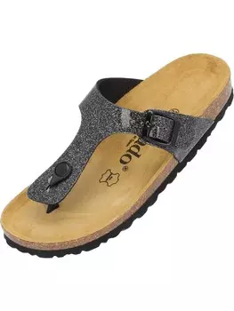 Шлепанцы palado Zehentrenner, цвет schwarz glitzer