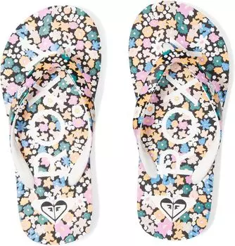 Шлепанцы Pebbles VII Roxy, цвет Black/Floral