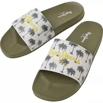 Шлепанцы Pepe Jeans Print, зеленый