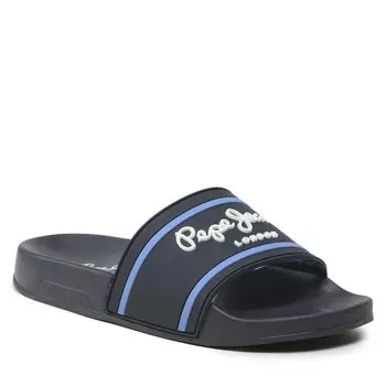 Шлепанцы Pepe Jeans SliderLogo B, темно-синий