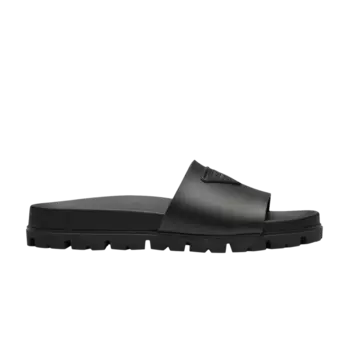 Шлепанцы Prada Rubber Slide, черный