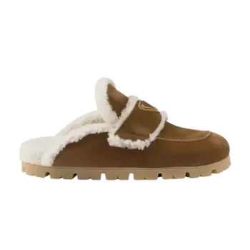 Шлепанцы Prada Wmns Shearling Slipper Cinnamon, желто-коричневый