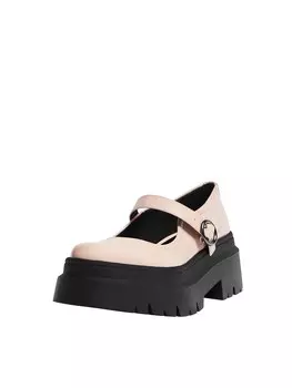 Шлепанцы Pull&Bear Classic Flats, пастельный розовый
