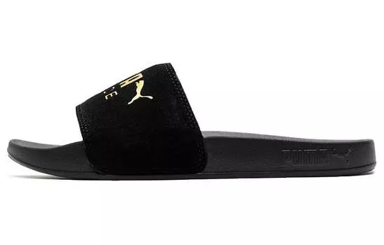 Шлепанцы Puma унисекс, Black/Gold