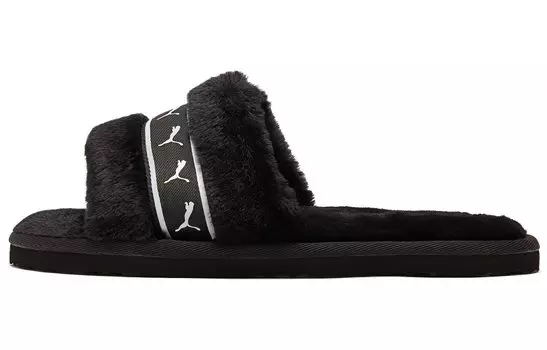 Шлепанцы и сланцы PUMA Fluff Remix Slide 'Black White' Women's