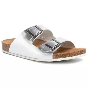 Шлепанцы QUAZI, серебро