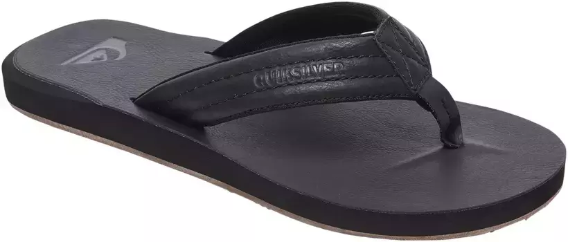 Шлепанцы Quiksilver "CARVER NUBUCK", черный