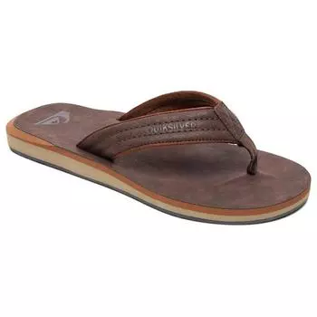 Шлепанцы Quiksilver Carver Nubuck, коричневый