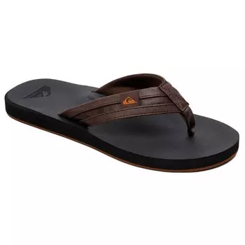Шлепанцы Quiksilver Carver Squish, коричневый
