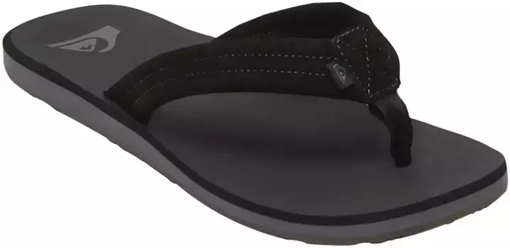 Шлепанцы Quiksilver "CARVER SUEDE CORE", черный