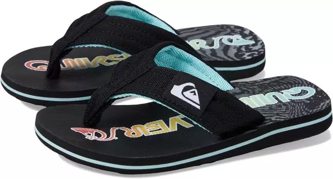 Шлепанцы Quiksilver Kids Molokai Layback II Flip Flops Quiksilver, цвет Blue 7