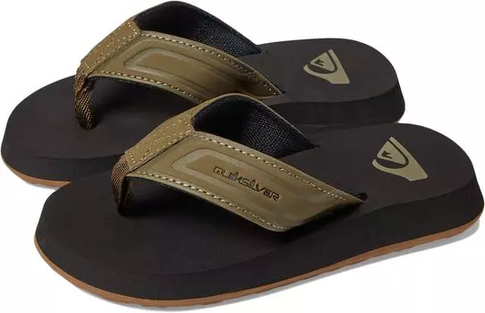 Шлепанцы Quiksilver Kids Monkey Wrench Core Flip Flops Quiksilver, цвет Tan 1