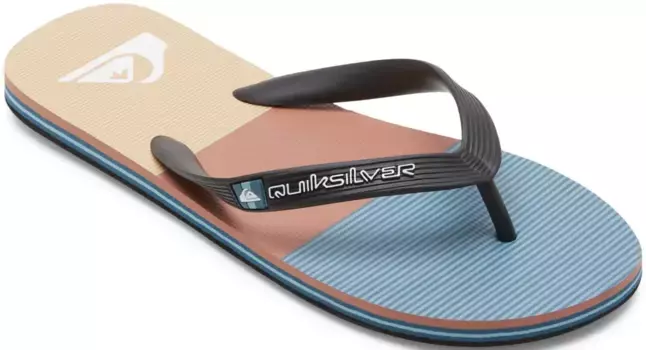 Шлепанцы Quiksilver "MOLOKAI STRIPE SNDL", оранжевый