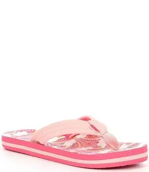 Шлепанцы Reef Girls 'Ahi Rainbows and Clouds (молодежь), розовый