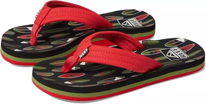 Шлепанцы Reef Kids Ahi Flip Flop Reef, цвет Red Board