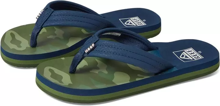 Шлепанцы Reef Kids Ahi Flip Flop Reef, цвет Navy/Camo