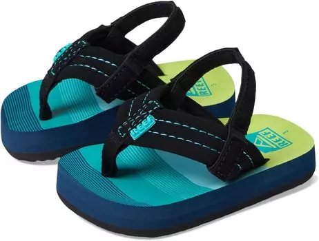 Шлепанцы Reef Kids Little Ahi Flip Flop Reef, цвет Aqua/Green