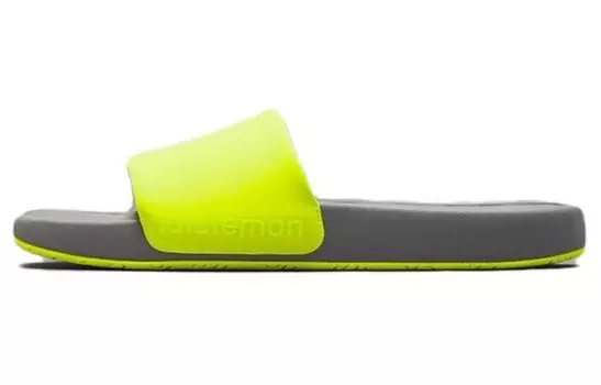 Шлепанцы Restfeel Slide мужские желто-серебристые Lululemon