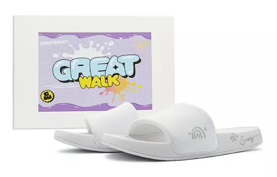 Шлепанцы Restfeel Slide женские белые Lululemon