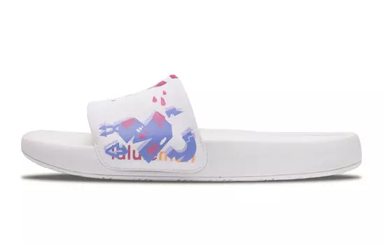 Шлепанцы Restfeel Slide женские фиолетовые/розовые/белые Lululemon