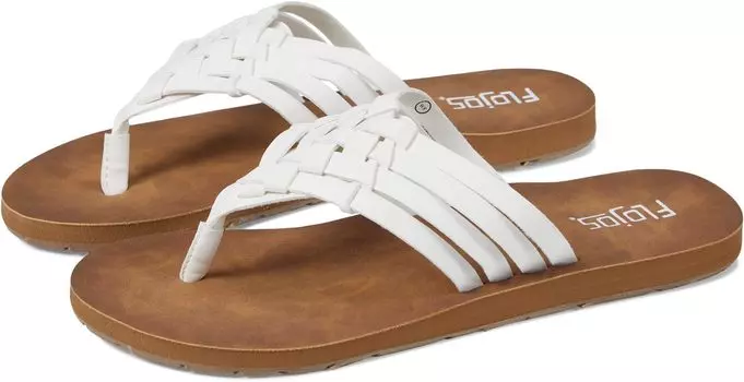 Шлепанцы Reyna Flojos, цвет White/Tan