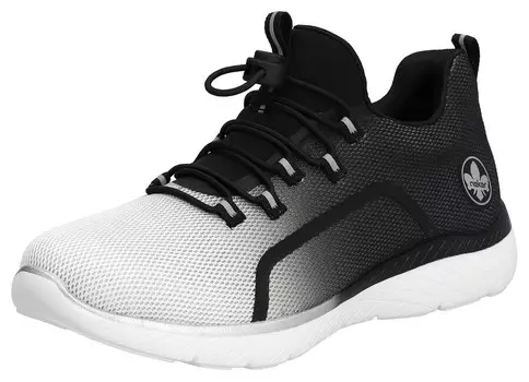 Шлепанцы Rieker, черный/белый