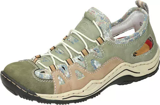 Шлепанцы rieker Komfort, цвет liane/schilf/shell/kornblume
