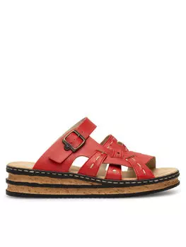 Шлепанцы Rieker, красный