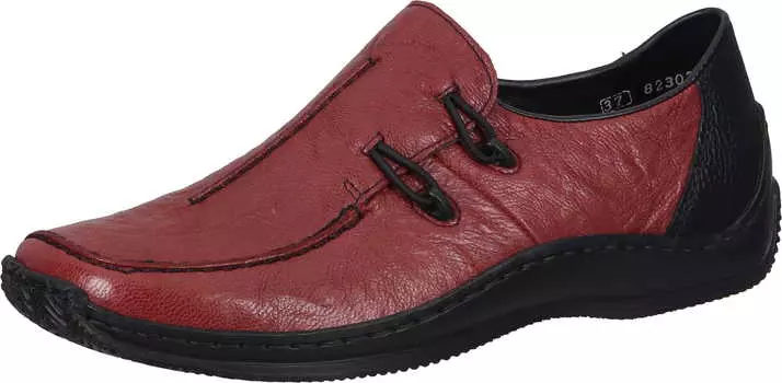 Шлепанцы rieker, винный/черный