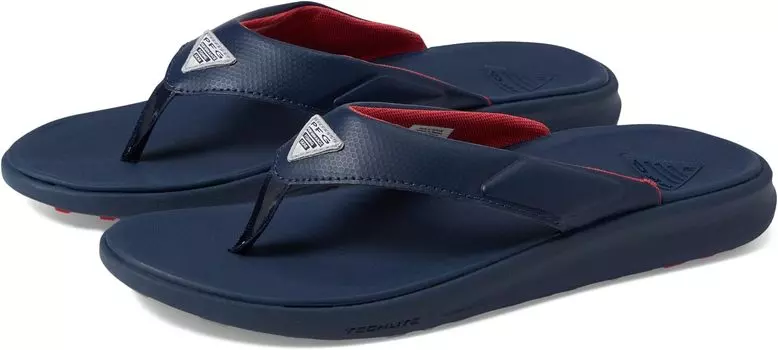 Шлепанцы Rostra Beachcomber PFG Columbia, цвет Collegiate Navy/Sunset Red
