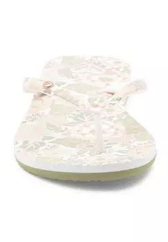 Шлепанцы Roxy, зеленый