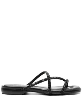 Шлепанцы Rubis с кристаллами Ash, черный