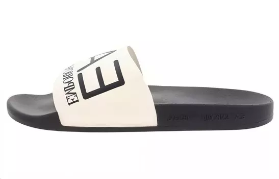Шлепанцы с формованной стелькой и логотипом Ea7 Emporio Armani