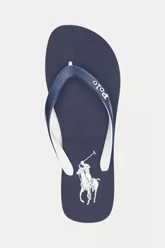 Шлепанцы с логотипом Polo Ralph Lauren, синий