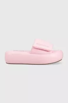 Шлепанцы с логотипом Steve Madden, розовый