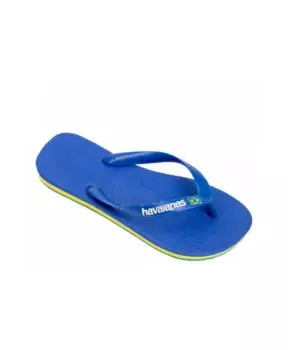 Шлепанцы с неоновым логотипом Havaianas, синий