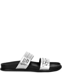 Шлепанцы с пряжкой VAGABOND, серебяный