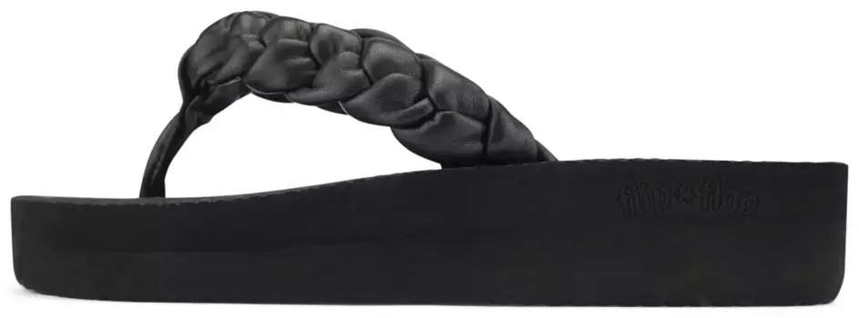 Шлепанцы с разделителем пальцев "comfy*weave", летняя обувь, тапочки с красивой тесьмой Flip Flop, черный