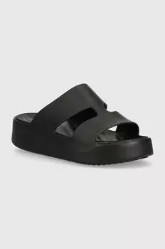 Шлепанцы с ремешком на платформе Gataway Crocs, черный