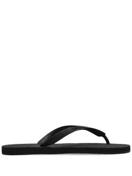 Шлепанцы с тисненым логотипом VETEMENTS, черный